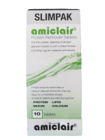 Amiclair Weekly Enzymatic Protein Remover Contact Lens Cleaning Tablets (Slim Pack 10 Tablets) 
