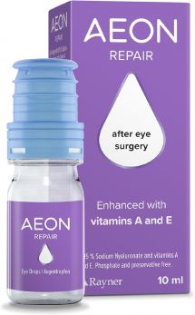 AEON Repair lubricating Eye Drops 10ml Used for Relief of Dry Eyes and for discomfort Caused by Eye Surgery 
