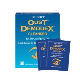 Ocusoft Oust Demodex Cleanser 30 Pre Moistened Pads 