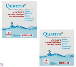 Quattro Multifunctional Contact Lens Solution 6 Month Pack