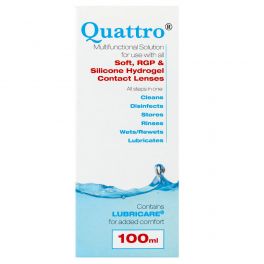 Quattro Multifunctional Contact Lens Solution 100ml pack